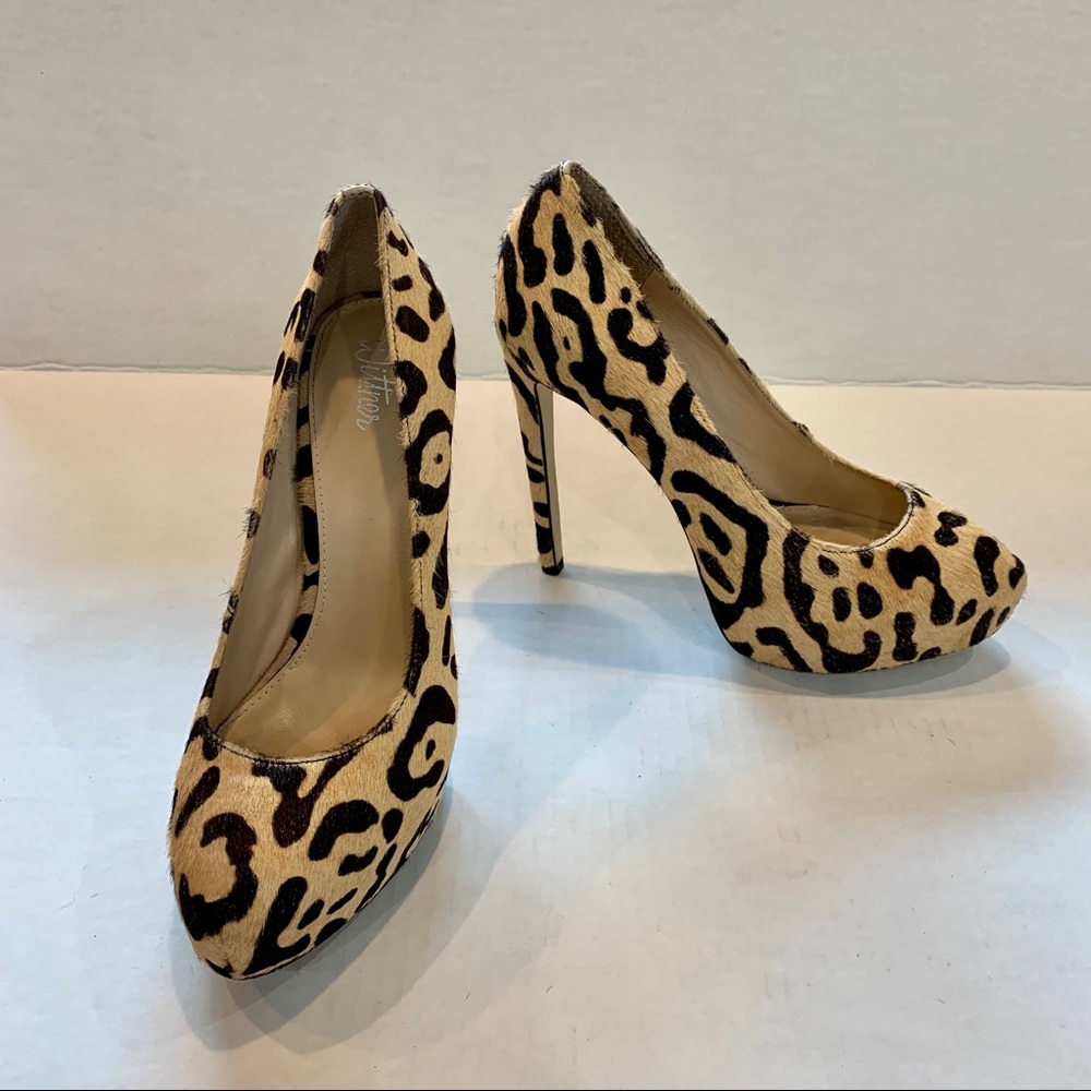 Wittner Australia Leopard print pony hair heels